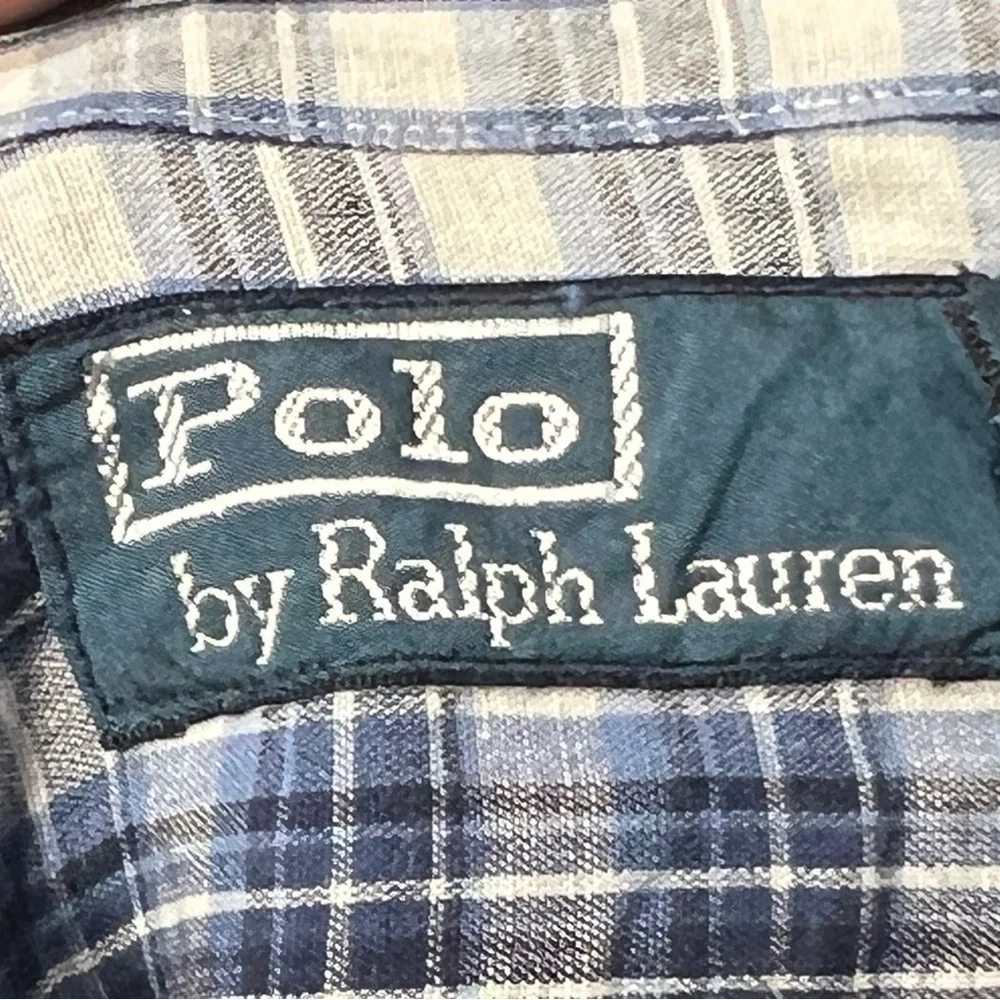 Polo Ralph Lauren Shirt Mens Plaid Long Sleeve Checkered Button Down